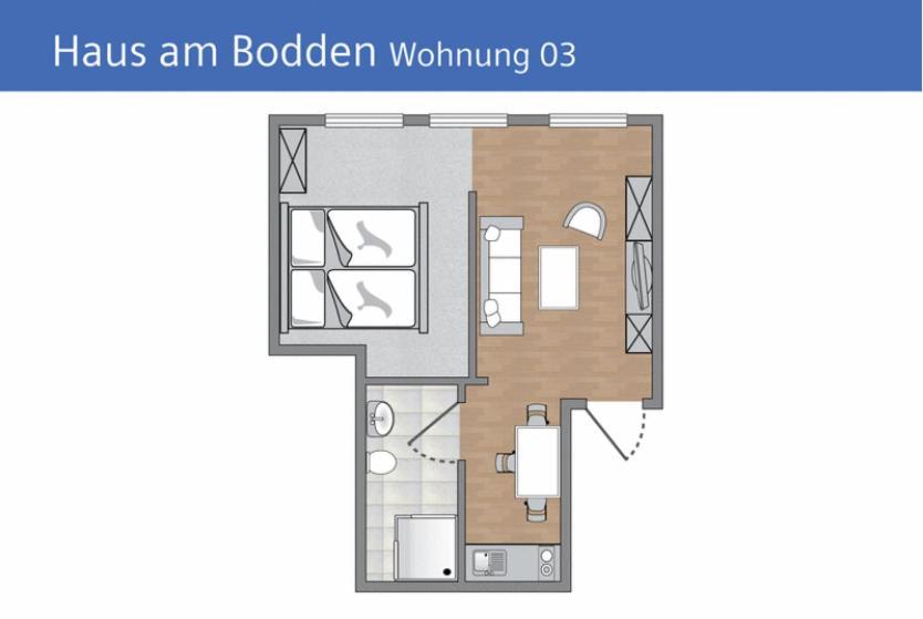 דירות Groß Zicker Haus Am Bodden חדר תמונה